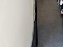 right rear with the most gap