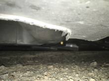 Here is a picture of the new solid pipes replacing the flex pipes on my rv6 j pipe. There is a flex pipe on the catback now. As you can see.. they are scraping in the picture. I was parked on a  shoulder and there was a small ledge and it just hit the ground. Im glad they won't create leaks like they did when flex pipes were in their place..