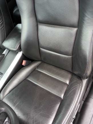 Nice condition of drivers seat.