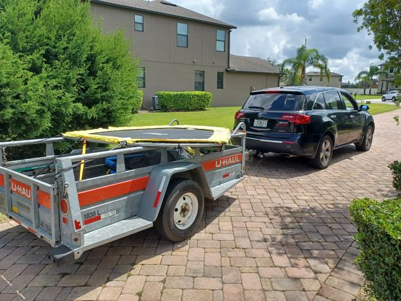 Had to rent a uhaul trailer to donate a trampoline to a friend last week. Forget how useful the hitch is at times.