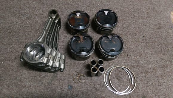 K23a1 forged pistons and rods