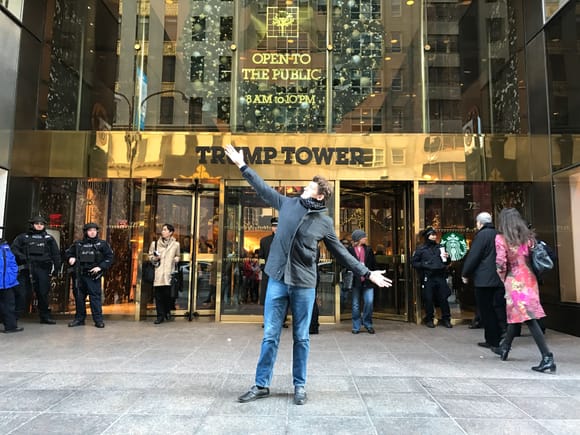 Right before the inauguration during Christmas in 2016. NYC