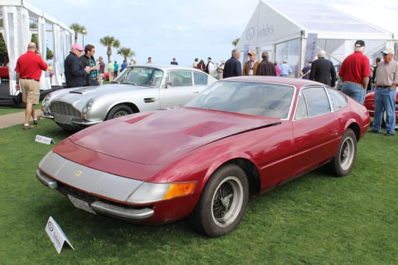 Barn find, this Ferrari Daytona sat unused for two decades in a Toronto condo parking garage.  Auctioned by R&M Saturday.