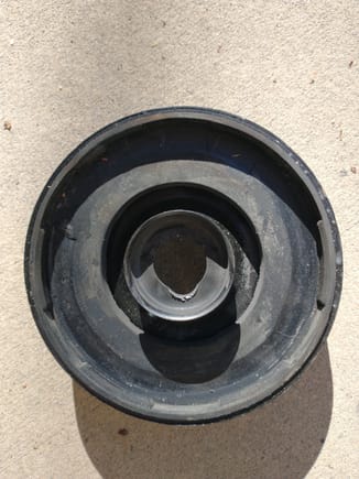 Shock Mount - the mounting hole was worn by the metal shock collar. Caused the shock to push the tire at an angle wearing out the tire inner treads.