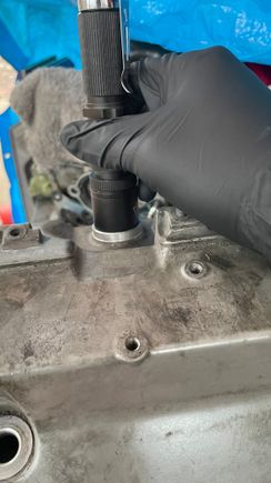 How I shined the light in the cylinder blocks