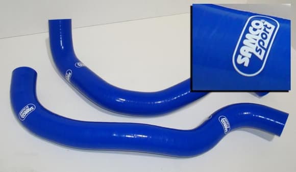 These are my Samco Sport Silicone Radiator Hoses right
out of the box from J's Racing (via Heeltoe).