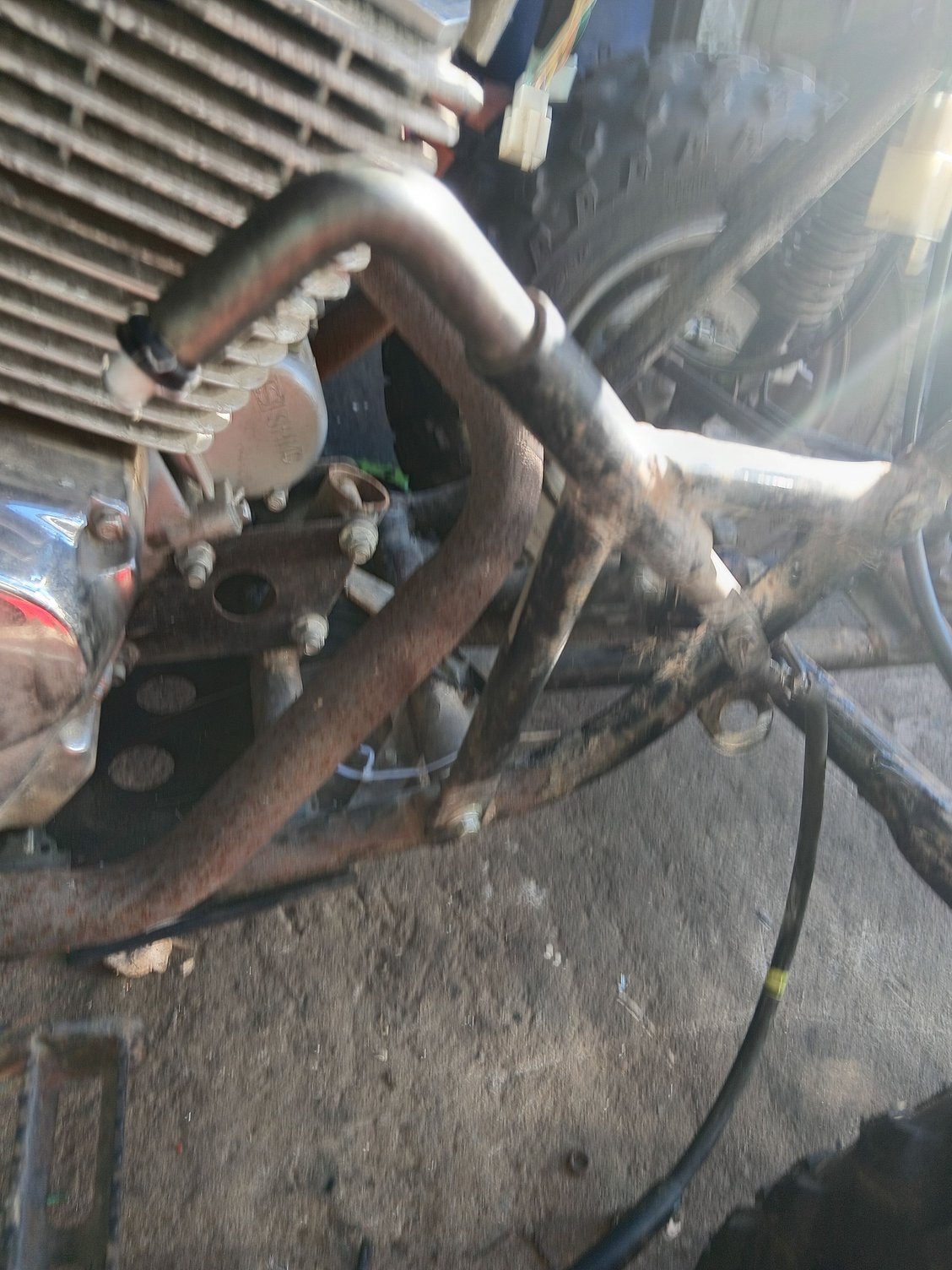 Handle of the reverse gear