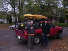 here we are loaded for paddling the 'Little Jackfish'                                                                                                                                                   