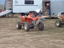 My 400 after a couple laps at the Goldendale practice.                                                                                                                                                  