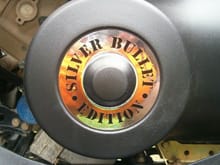 another view of the custom clutch cover decal scramblerxrated made for me                                                                                                                               