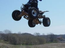 Styling over Nik's Big Tabletop at Tri-County ATV Park