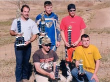 Mazeppa finish top-left to bottom right. 1st Gaetan Galarnea (Frenchguy), 2nd (me) Jarrod Sheets, 3rd (new kid), 4th Ken Mostoller, 5th Ron Hinshaw
