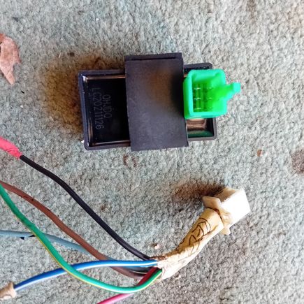 This is part of the old loom and was connected to a fuel cut off relay.
