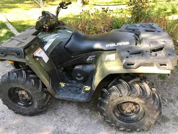 Day of purchase from private party.  Little did I know they were selling this quad with a worn out clutch.  $2500 mechanic bill **ouch**