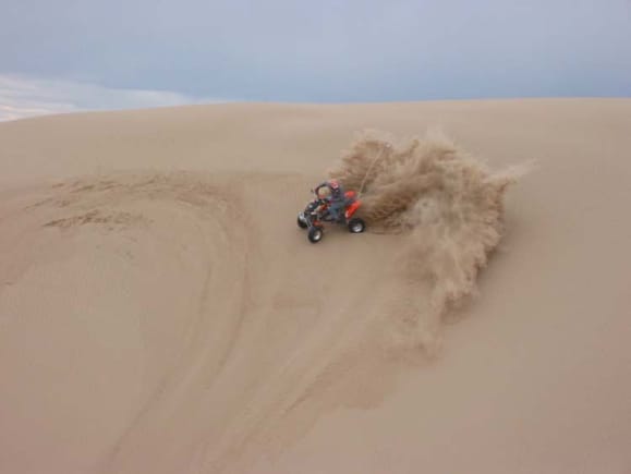 Kevin shreds a dune                                                                                                                                                                                     