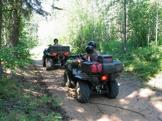 Family riding through the Trails                                                                                                                                                                        