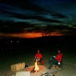 sunset at glamis campsite                                                                                                                                                                               
