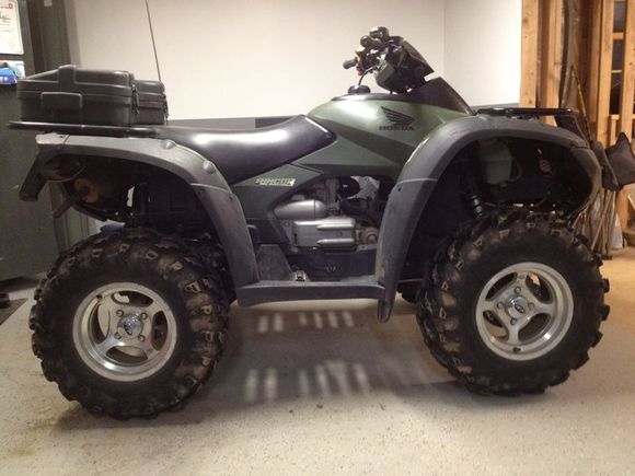 Rincon with the new lift kit from Rubberdown.com