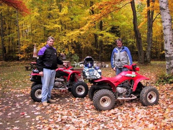 Me and dad in Marquette, Michigan, fall 2002.                                                                                                                                                           