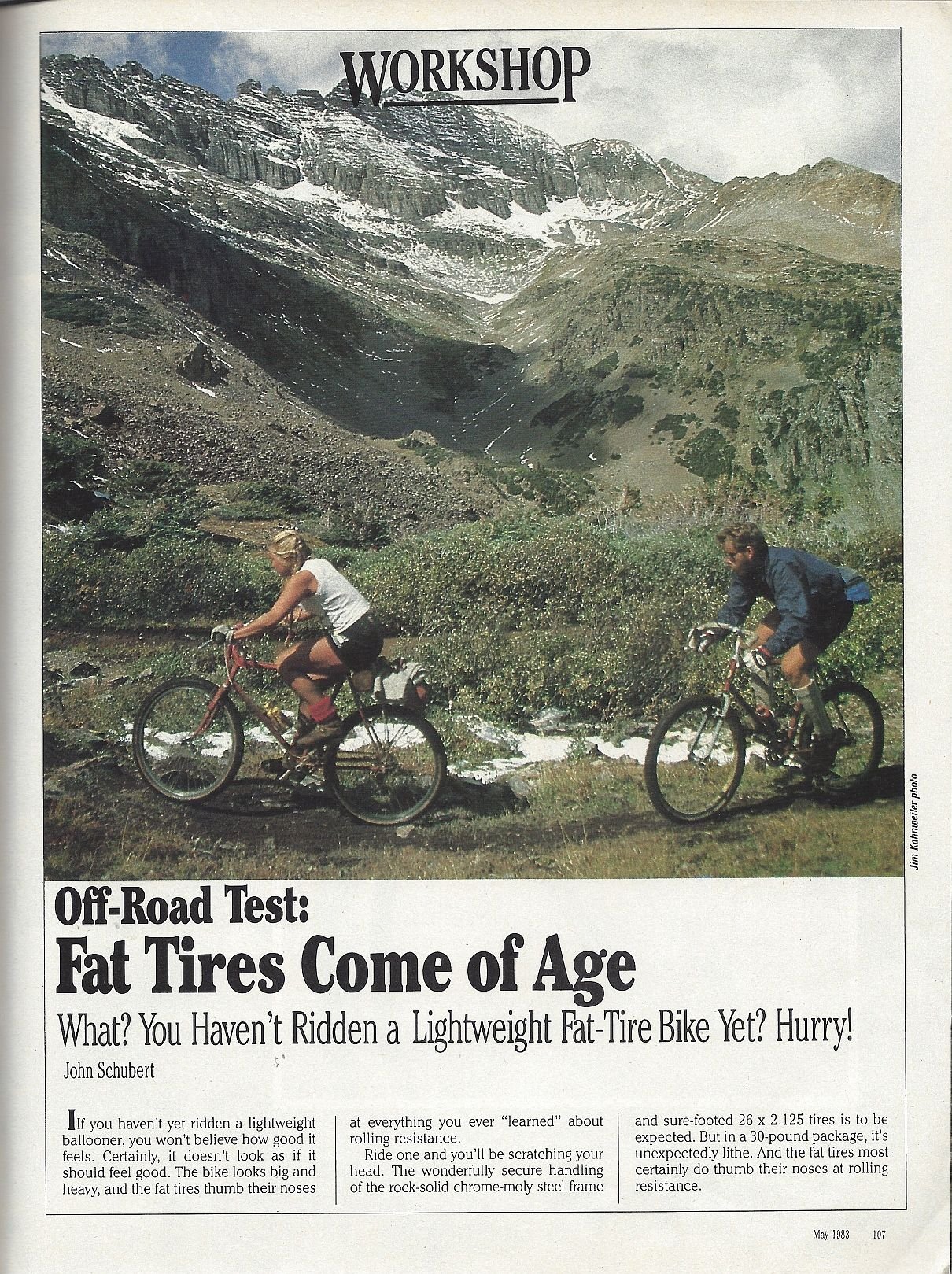 OFF ROAD Test/Bike Review (1983) Fat Tires Come of Age ...