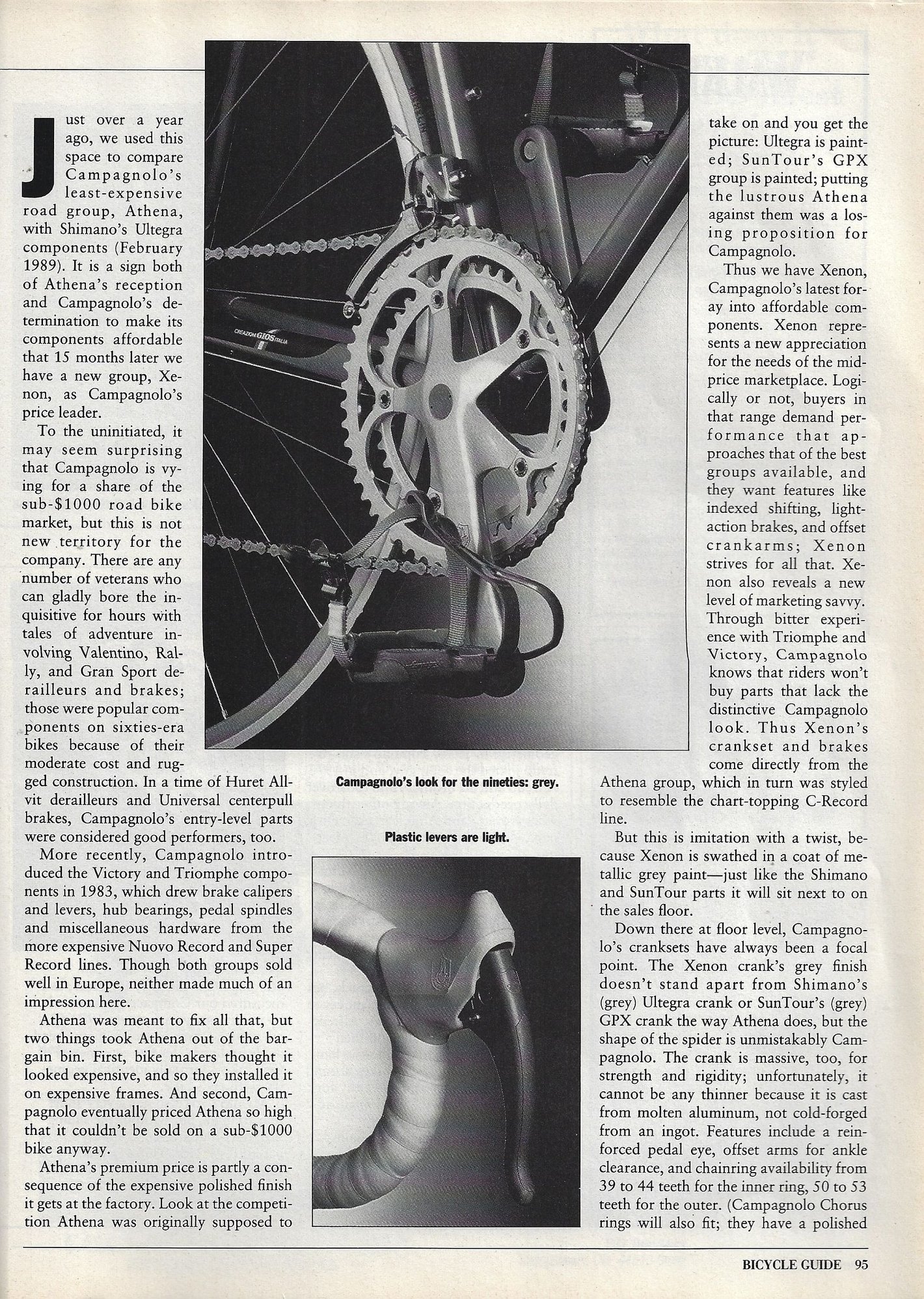 Equipment/Product Review (1990) CAMPAGNOLO Xenon (ft. GIOS