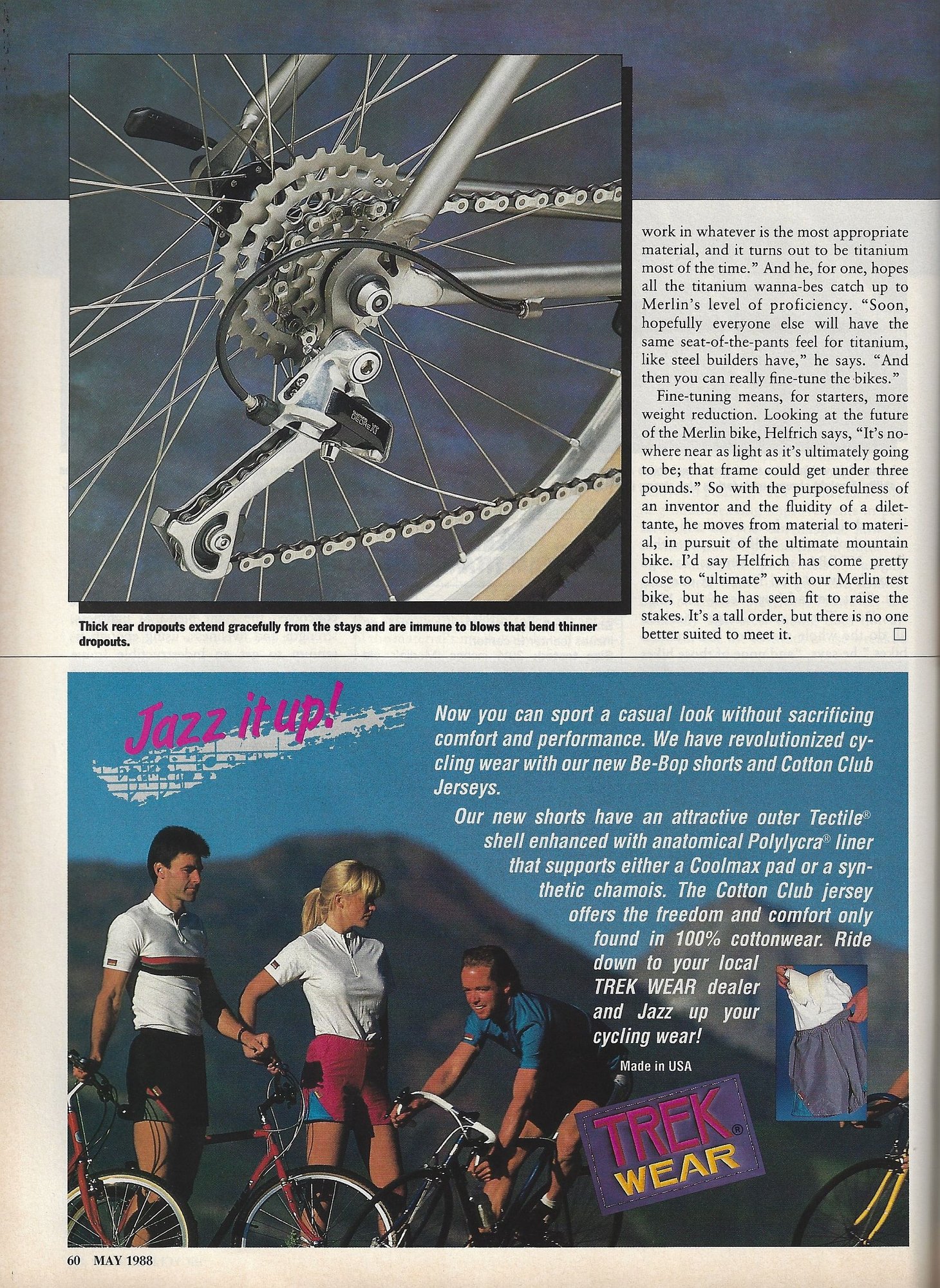 Bike Forums Road Test/Bike Review (1988) MERLIN Team Titanium (mtb)