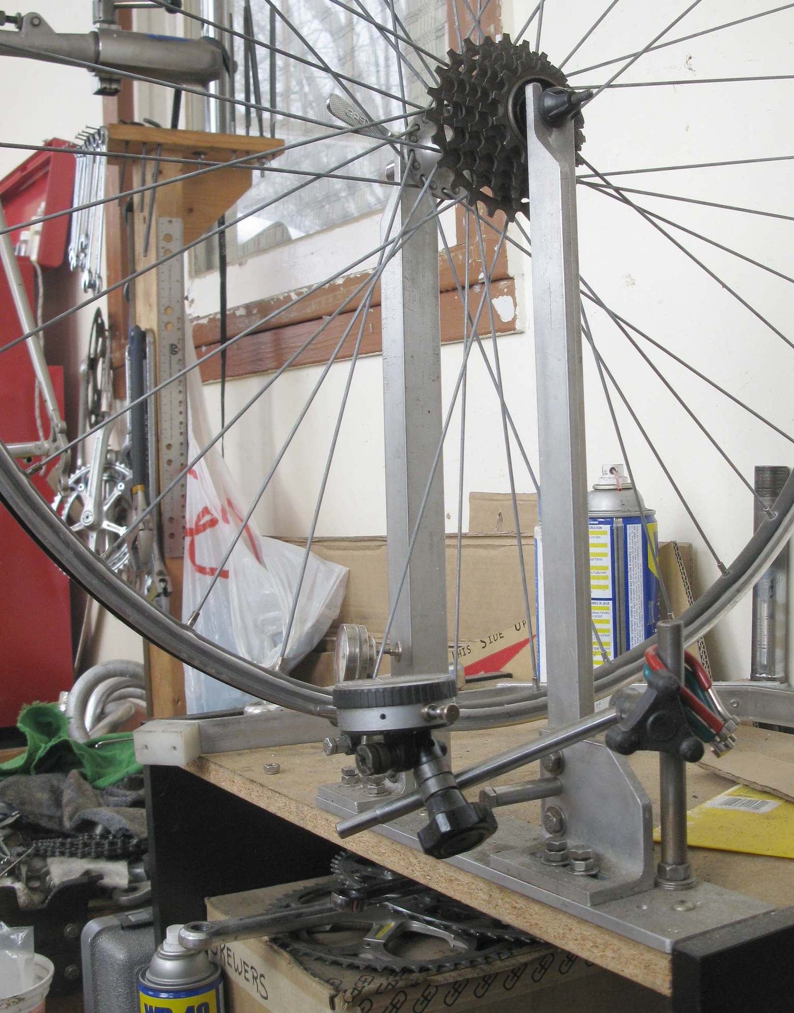 Anyone Make A Successful Wheel Trueing Stand Bike Forums