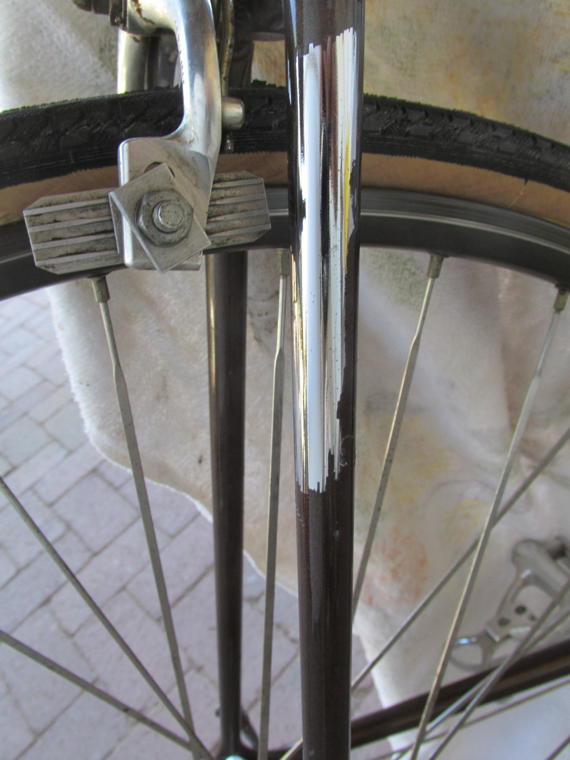 How to expose chrome under paint without damaging it? - Bike Forums