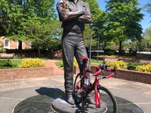 I took this photo for Dale, Jr. Junior has been riding road bikes for a few years....as well as Jimmie Johnson and other drivers.