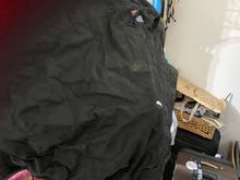 It’s a bit smelly, like your old Army or camping gear but in good shape.  