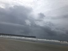 The evening before the storm rolled in.