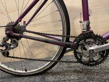 XT rear derailleur, STX special edition front, LX crank