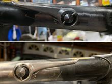 RivShifters. The right one has a lot of play. The left one got bashed a while ago when my bike fell over- the bar end pod got busted. 