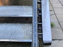 These troughs make it easier to get a bike across stairs