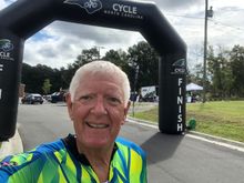 At the finish!