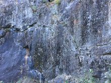 Rock cliffs roadside