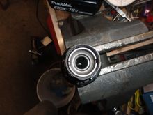 A single burst of power on the driver and tool combination and the lock ring is loose.  About five seconds to open the freehub.
