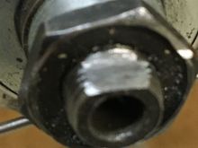 A mark on spacer for reference