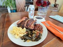 Throughout the ride, I was buoyed  by the knowledge that I had some leftover home-smoked ribs and fixings waiting for me.
