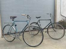 The Bianchi is a far faster bike even with a 20T Shimano gear on the back vs the Raleigh with an 18T, both SA AW hubs. The Bianchi's was a NOS 32 spoke (dated 70) that I laced to an aluminum 700c x 25 wheel.