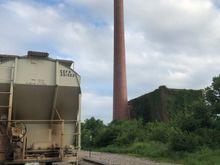 Abandoned stack at the old Cities Service refinery site in Okmulgee, OK.