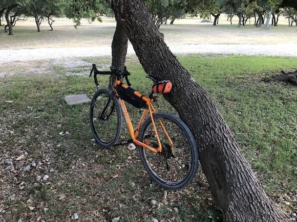 Bike ready to go just waiting for the 103 degree heat to break.