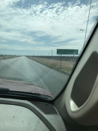 Down I35 closer to Laredo. 