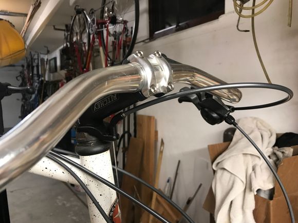 I like the front brake cable treatment.