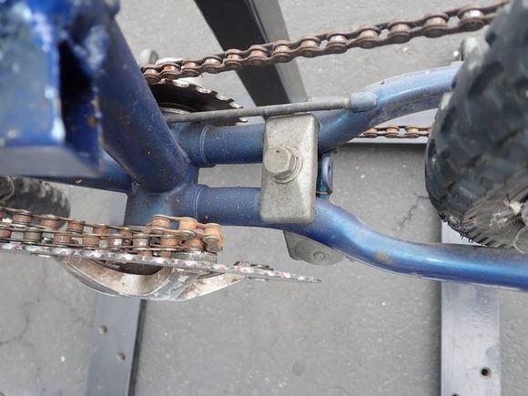 chain stays brazed into bottom bracket 