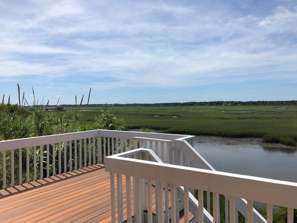 Ahhhhhh, my view the next week. Sunset will be over the marsh. Margaritas are already getting chilled!!!