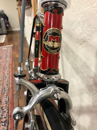 Swapped out the Weinmanns for a set of Campy ... they are standard reach and fit fine....