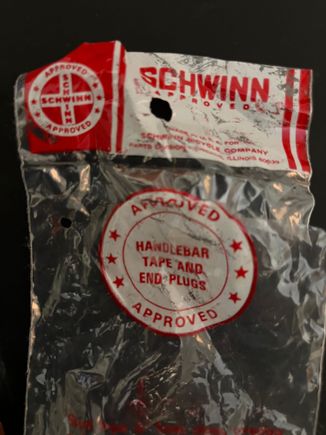 Got some "Schwinn Approved" textured vinyl bar tape...