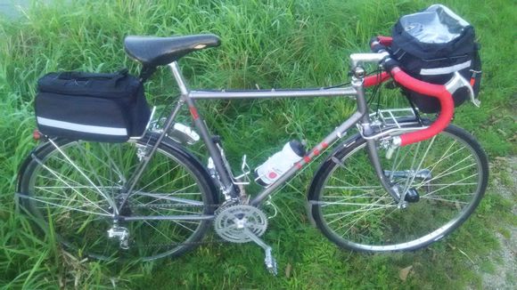 1987 Trek 520 with Suntour Cyclone, barends / triple chainring