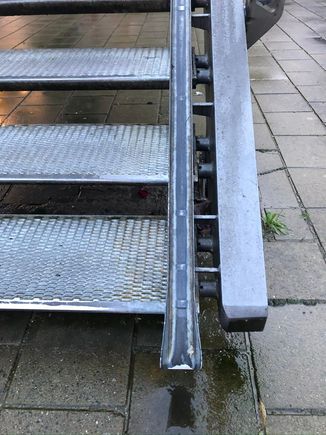 These troughs make it easier to get a bike across stairs